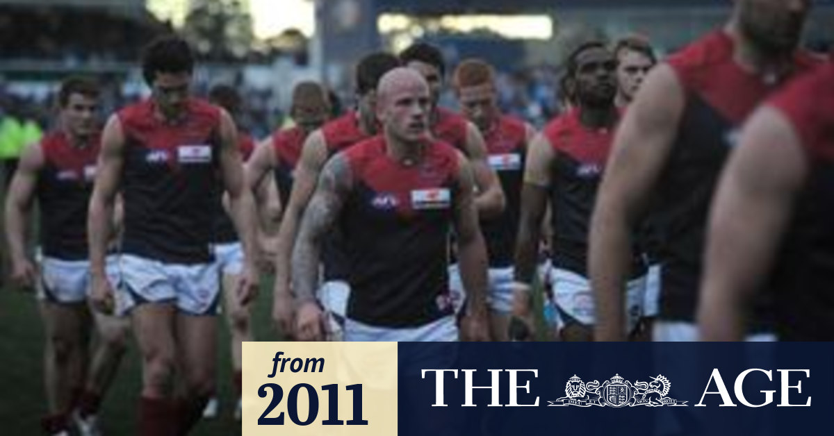AFL Round 19 Geelong v Melbourne at Skilled Stadium 30th July 2011